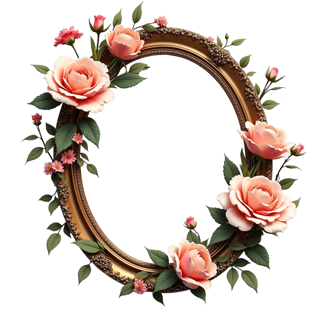 Elegant Floral Frame